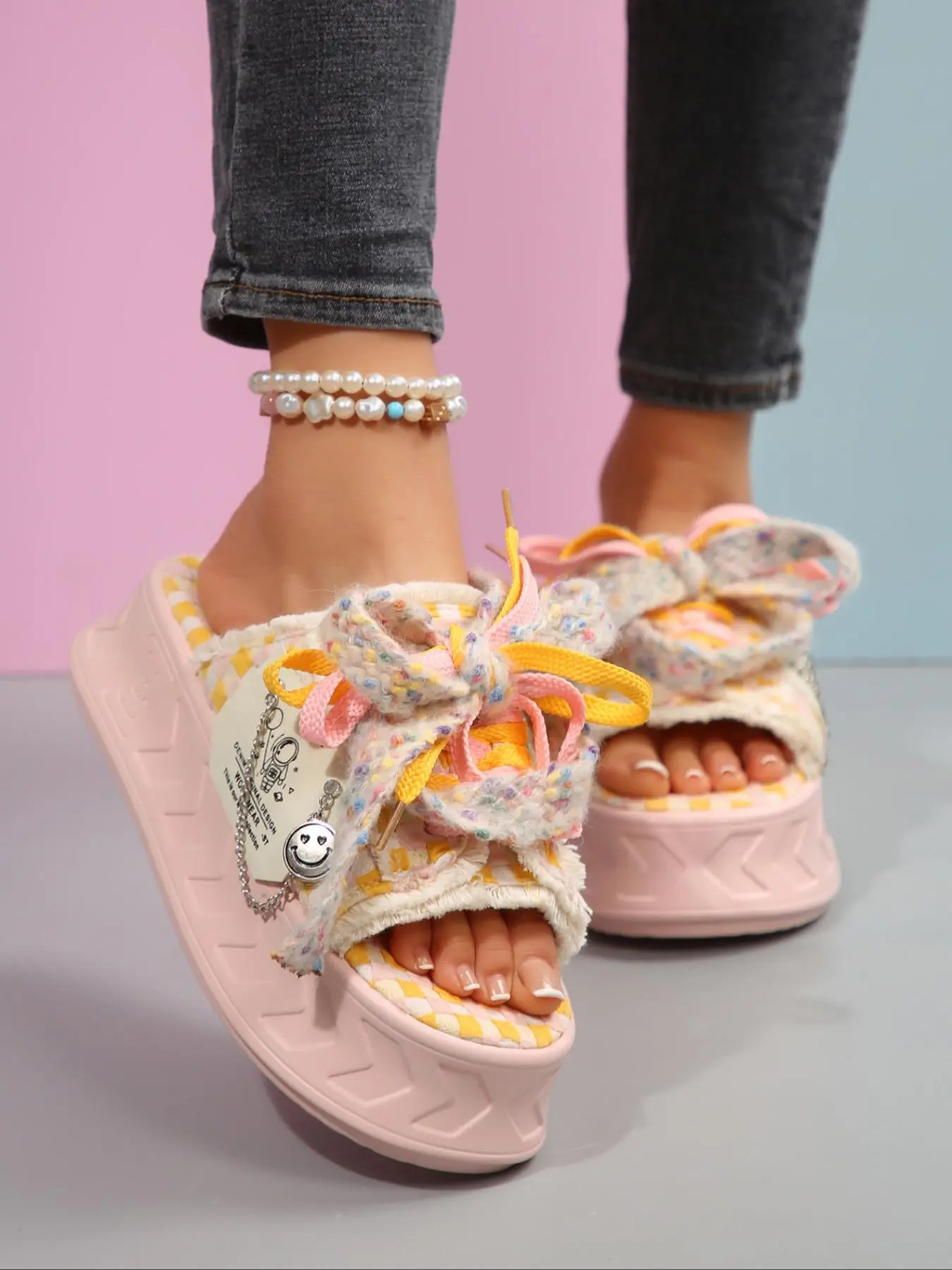 Women's Fashionable Platform Sandals, Casual Comfortable Wedge Sandals for Daily Wear, Lightweight Breathable Shoes for Women & Girls, Summer