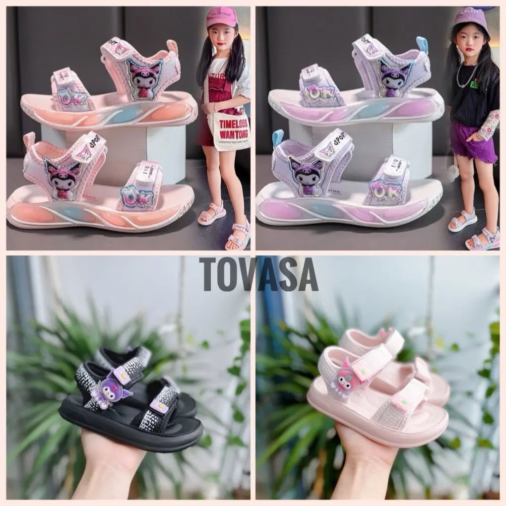 Dép quai hậu học sinh sandal đi học cho bé gái kiểu dáng xăng đan bền đẹp nhẹ mã AB2
