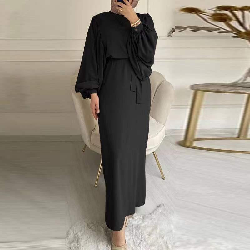 Product Introduction of Đầm Nữ, Thời Trang, Tay Phồng Bó Sát Eo, Cổ Tròn, Dài Tay 5