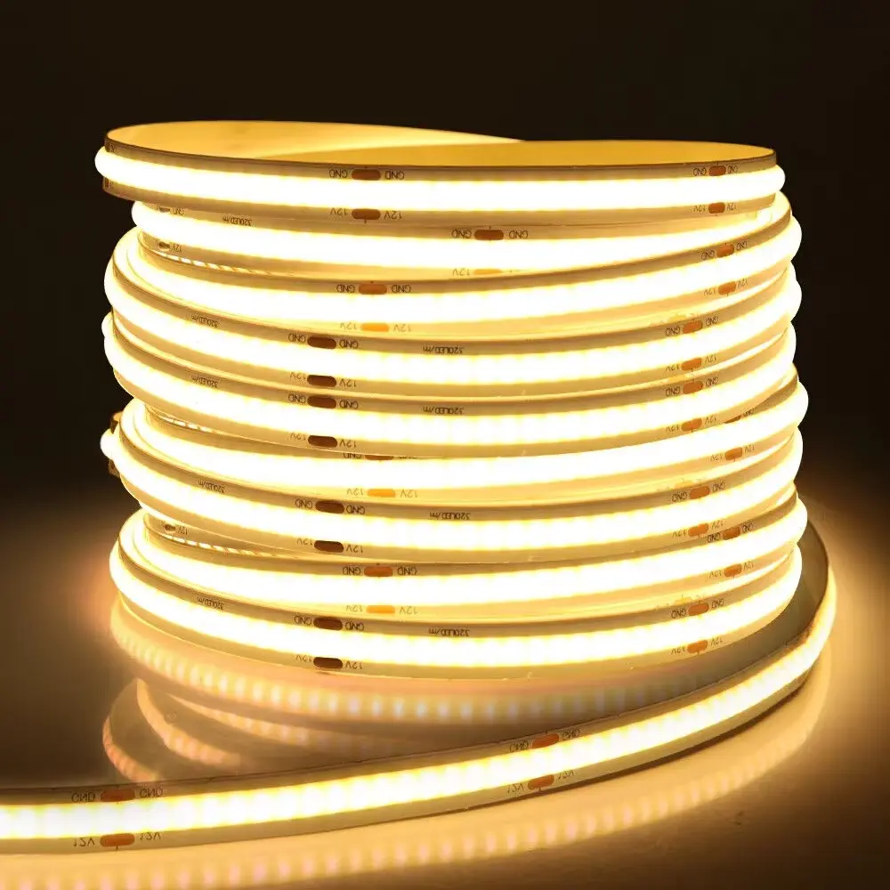 LED Strip Light Super Bright COB Flexible DC12V 24V for Indoor