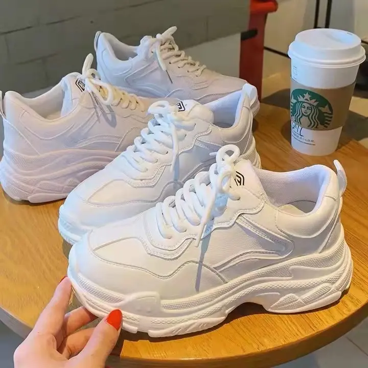 New Arrival Hot Sale Women's Shoes Comfortable Sports Versatile Shoes Fashion Casual Shoes Platform White Shoes