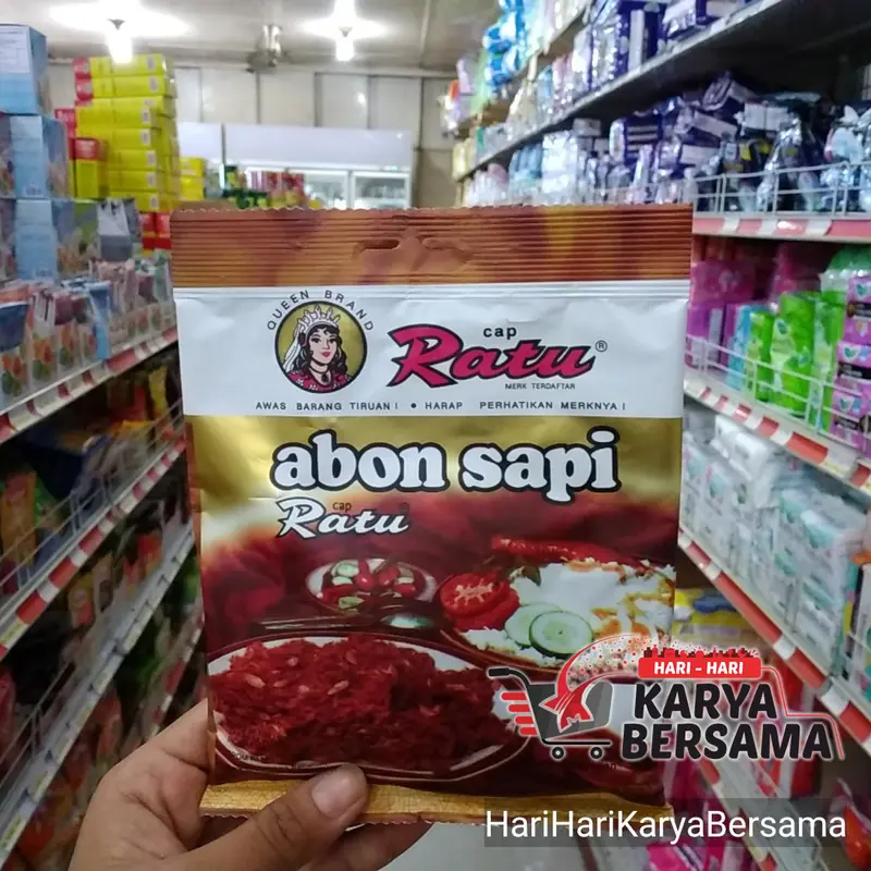 BUMBU TABUR INSTAN ABON SAPI CAP RATU 90GR 1