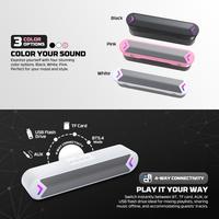Gambar Fantech Groove Bar BS160 BS-160 Wireless Bluetooth Portable Gaming Speaker RGB 4 Way Connection - Black dari GGSTORESBY Kota Surabaya 2 Tokopedia
