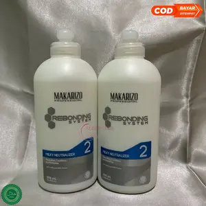 Makarizo Rebonding System Milky Botol Netral Step 2 500ml -serbaserbicosmetics