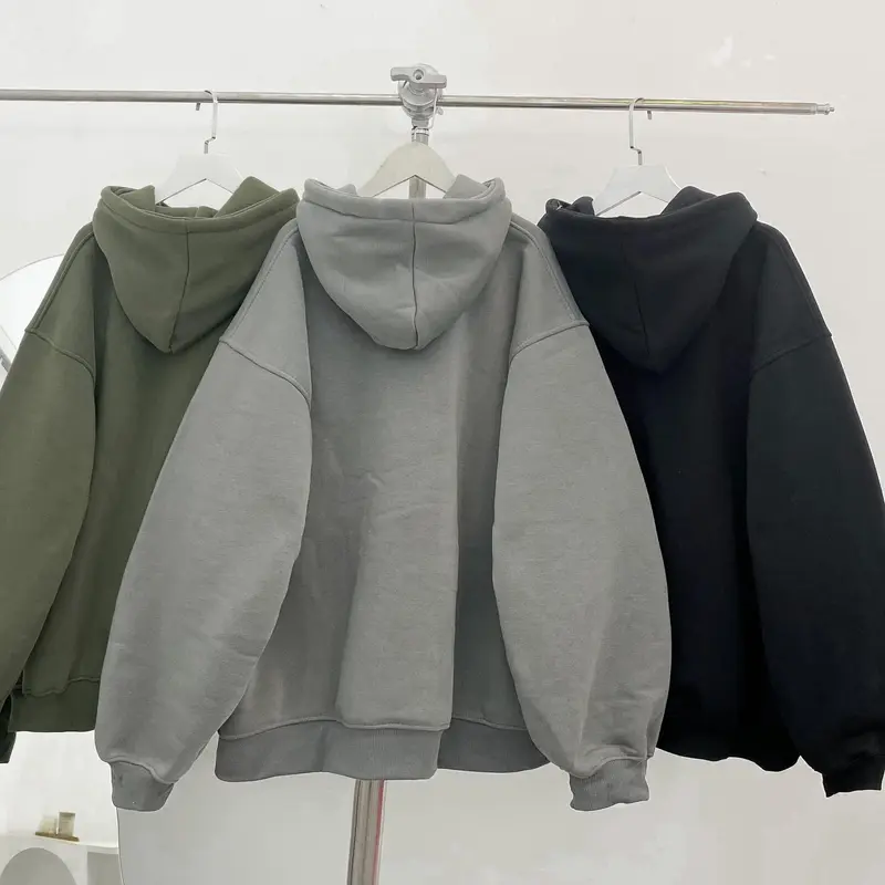 Áo Hoodie Zip Basic Tag cao su Amadus Local Brand Nam Nữ AD08 1