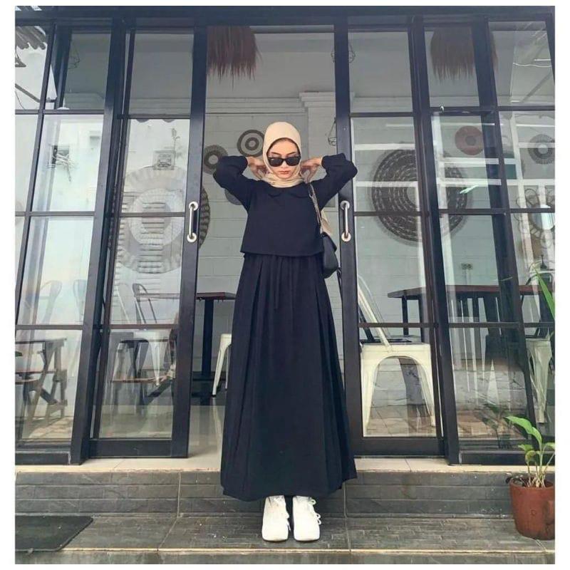 GAMIS CRINKLE KRAH MIX TALI PINGGANG / GAMIS ZAFINA CRINKLE 2