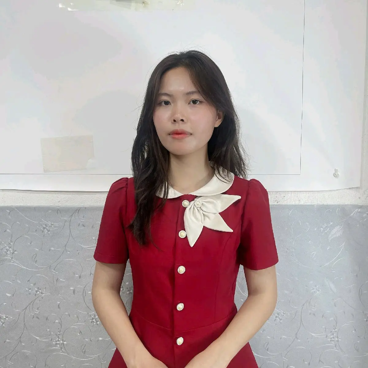 Áo thiết kế nhà may Hậu Yến A20 chất cotton lạnh