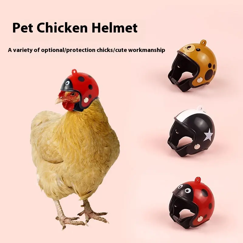 Creative Chicken Helmet Cross-Border New Product Protection Chicken Helmet Hen Cap Hat Headwear Pet Supplies