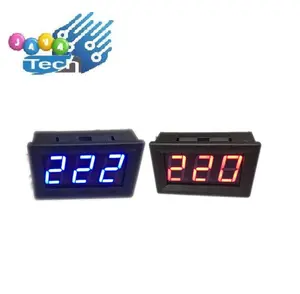 Voltmeter 70 - 500V AC 0,56 inch 2 Kabel dengan Frame Volt Meter