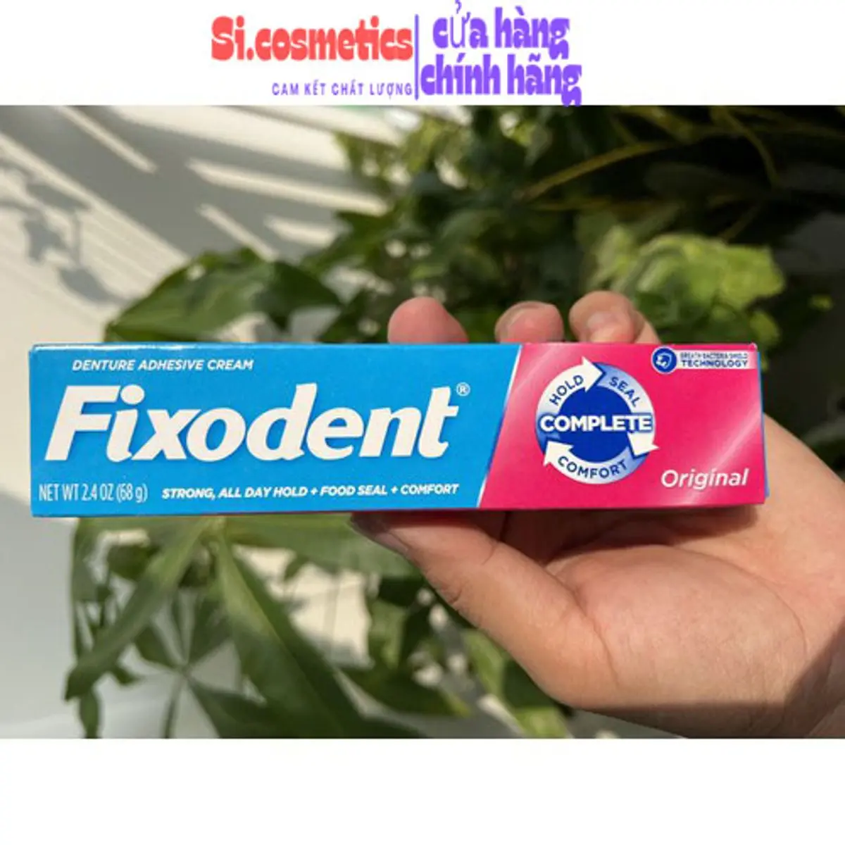 Keo dán răng giả Fixodent Orᶖginal 68g Mỹ
