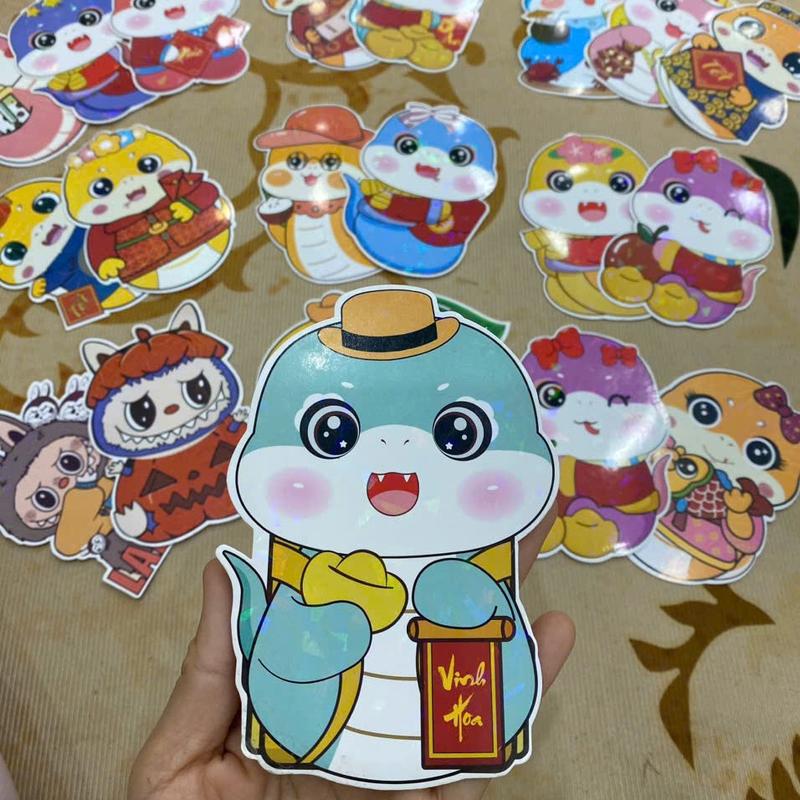 combo 100 Phong bao lì xì tết 2025 hình chipi phản quang cute dễ thương bé trai, bé gái rất thích mẫu rắn , mẫu labubu (có tách phân loại 50 ,10 bao cho khách mua ít)