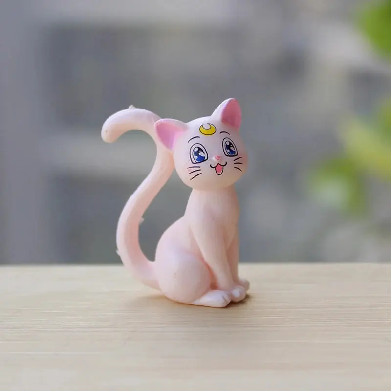 Mô Hình Hành Động Anime Thủy Thủ Mặt Trăng, 4cm, Tsukino Usagi Luna Aino Minako Mèo Artemis, Búp Bê Kawaii, Chất Liệu PVC, Đồ Chơi Mô Hình Sưu Tập, Thích Hợp Làm Quà Tặng Trẻ Em 3