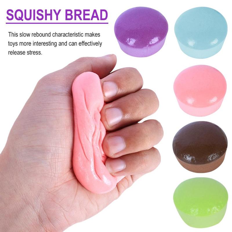 Simulation Bread Decompression Toys Fake Food Slow Rebound Adult Kids Stress Relief Toys 0