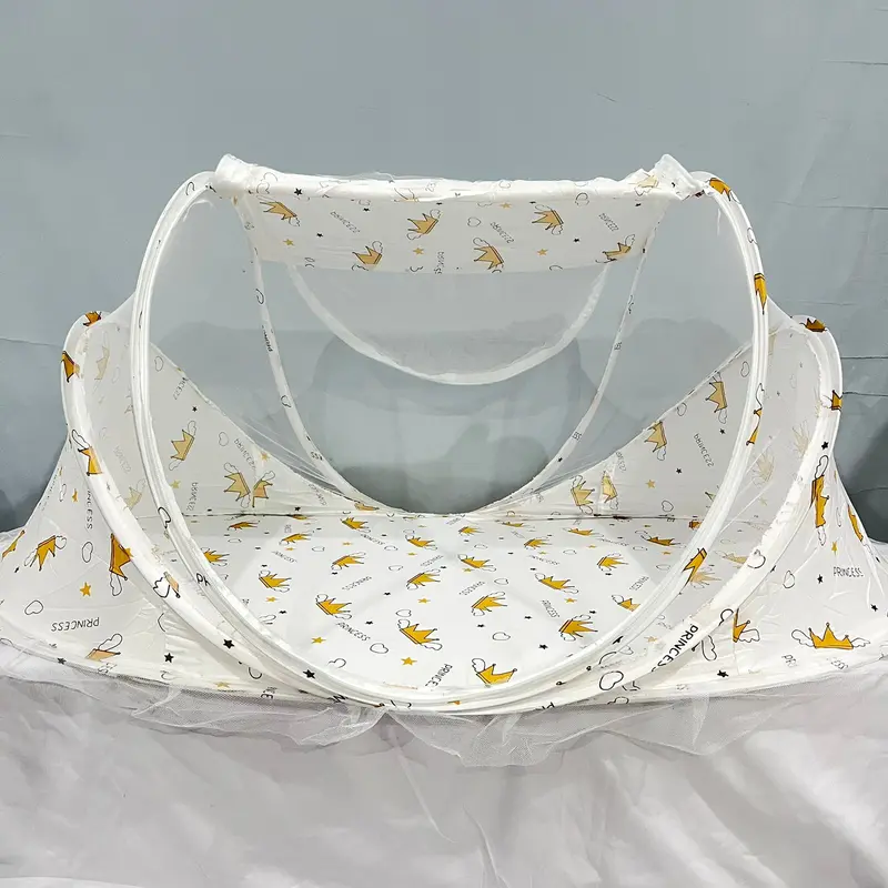 KELAMBU BAYI KASUR BAYI MUSIC BANTAL TEMPAT TIDUR BAYI KELAMBU TIDUR BAYI 3 IN 1 Perlengkapan Nyamuk 4