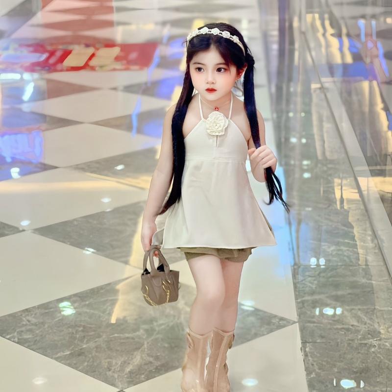 Set áo xoè+quần giả váy 2 lớp cho bé 2