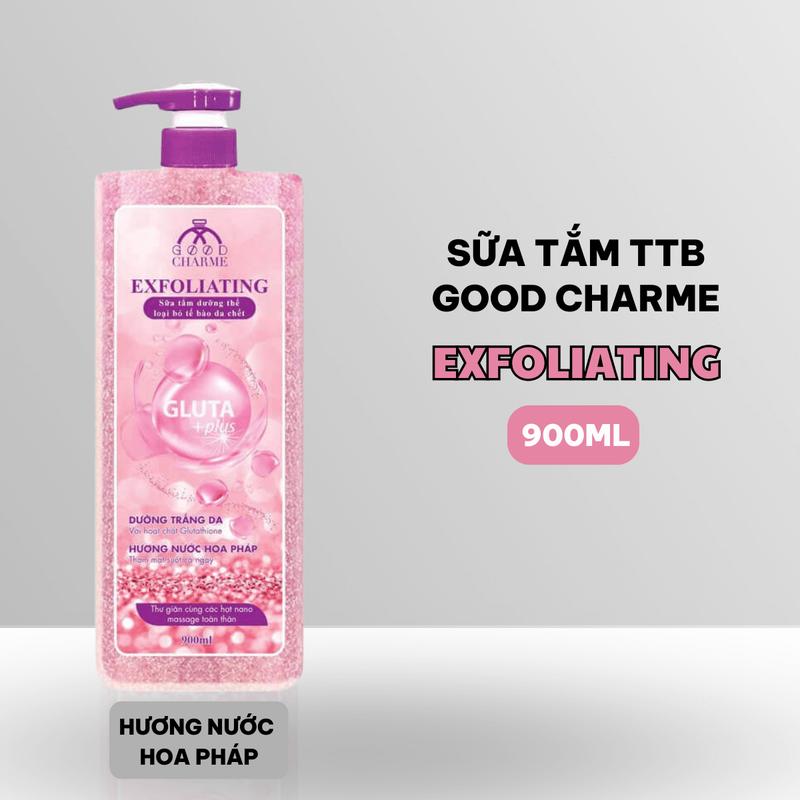 [MUA 1 TẶNG 1] Sữa Tắm TTBC Good Charme Hương Nước Hoa Pháp 900ml - Tặng Kèm 1 Bông Tắm Dưỡng Body Nữ Dưỡng Da Body