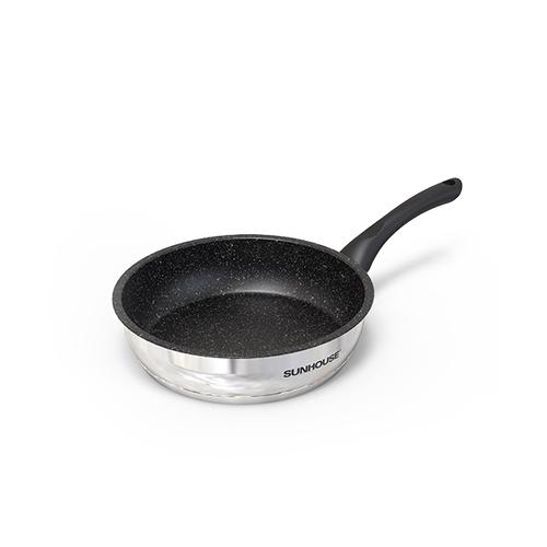 Chảo Inox 5 đáy chống dính Sunhouse 16cm/20cm/24cm /26cm/28cm -IN16M4-IN20M4-IN26M4 -IN28M4 1