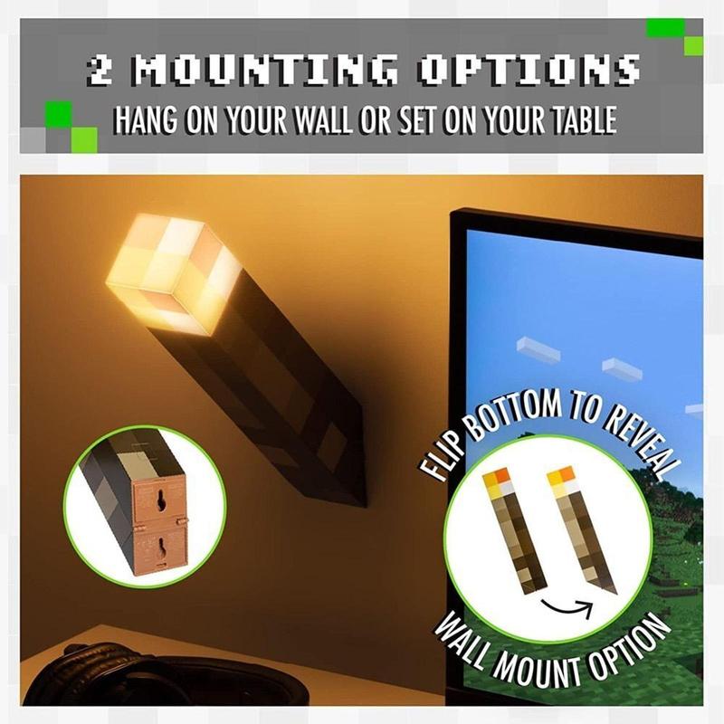 Product Introduction of Pixel Design Handheld Flashlight, LED Lights, Cordless LED Night Light, Rechargeable Novelty & Gag Toys Gift, Holiday Essentials, Back To School 3