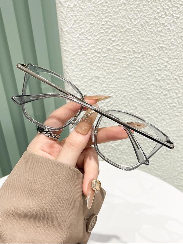Cat Eye Frame Anti-blue Light Eyeglasses, Fashion Eyeglasses for Women & Men, Fashion Eyeglasses for Work, Daily Clothing Decor, Perfect for Student Daily Use 4