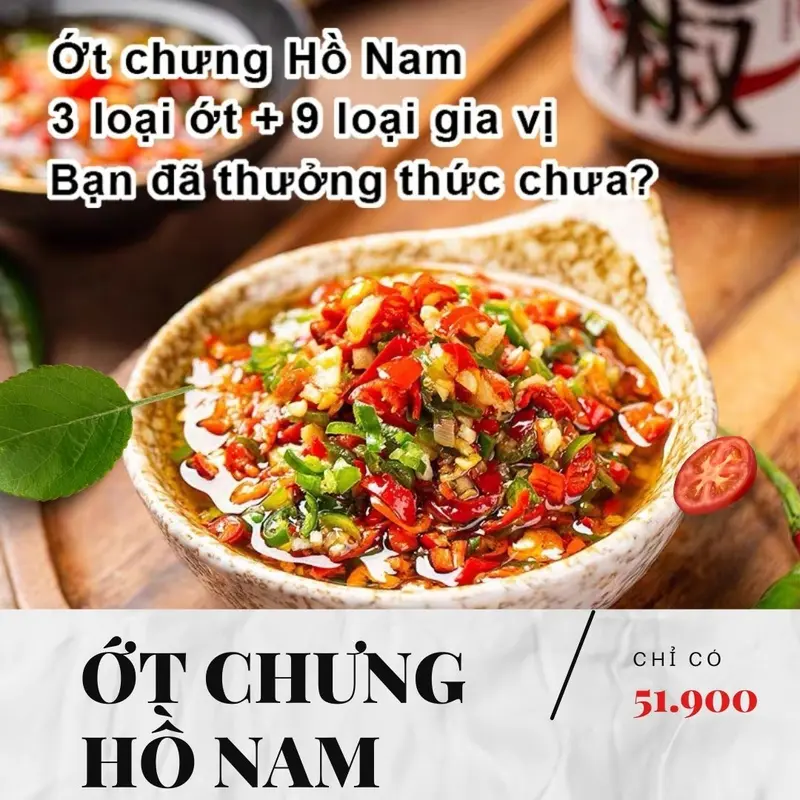 Ớt Chưng Hồ Nam - Hàng Chính Hãng Thơm Cay Ăn Là Mê Gia Vị Bột 2