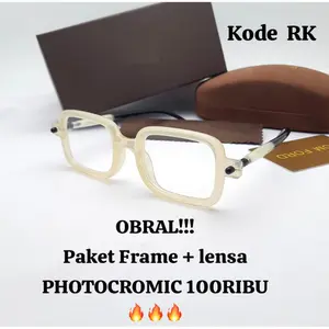 SALE!! PAKET KACAMATA LENSA PHOTOCROMIC Frame Glasses