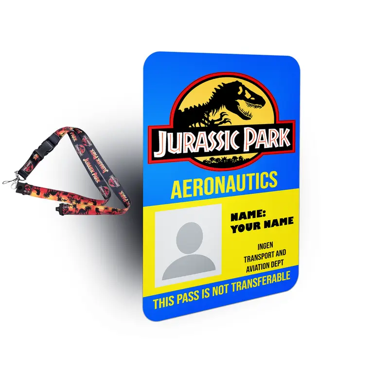 Jurassic Park VIP Personalized Visitor ID Badge Set 4