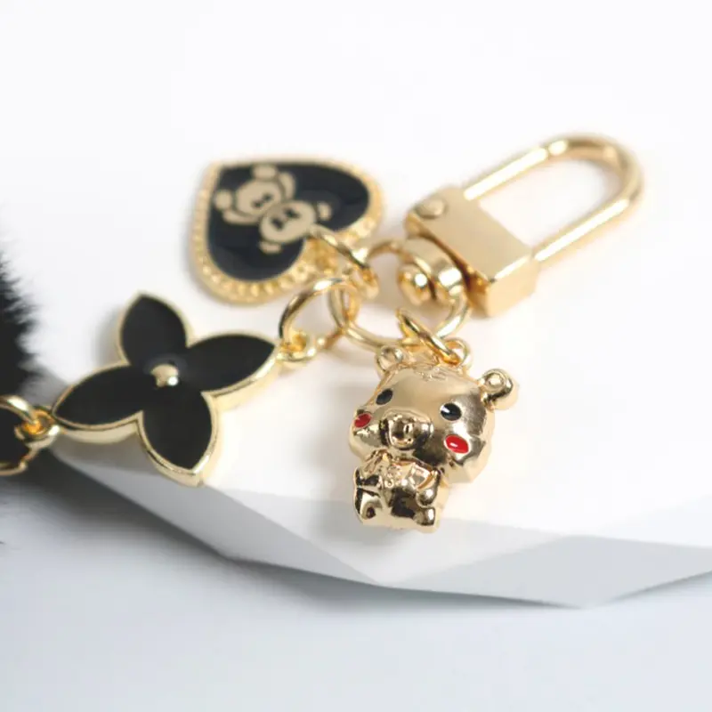 Búp Bê Nhồi Bông Lông Mịn, Thiết Kế Gấu Tình Yêu Kawaii, Móc Chìa Khóa, Thích Hợp Cho Phụ Nữ Và Trẻ Em Gái, Cũng Có Thể Được Sử Dụng Làm Móc Chìa Khóa Túi Xách Hoặc Ô Tô, Mặt Hàng Quà Tặng, Đồ Trang Trí Quyến Rũ 4