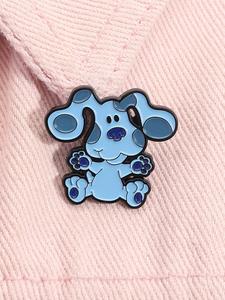 Broche de Diseño de Perro de Dibujos Animados, Insignia de Aleación de Moda para Decoración de Ropa Diaria, Broche Exquisito y Combinable para Regalo de Cumpleaños