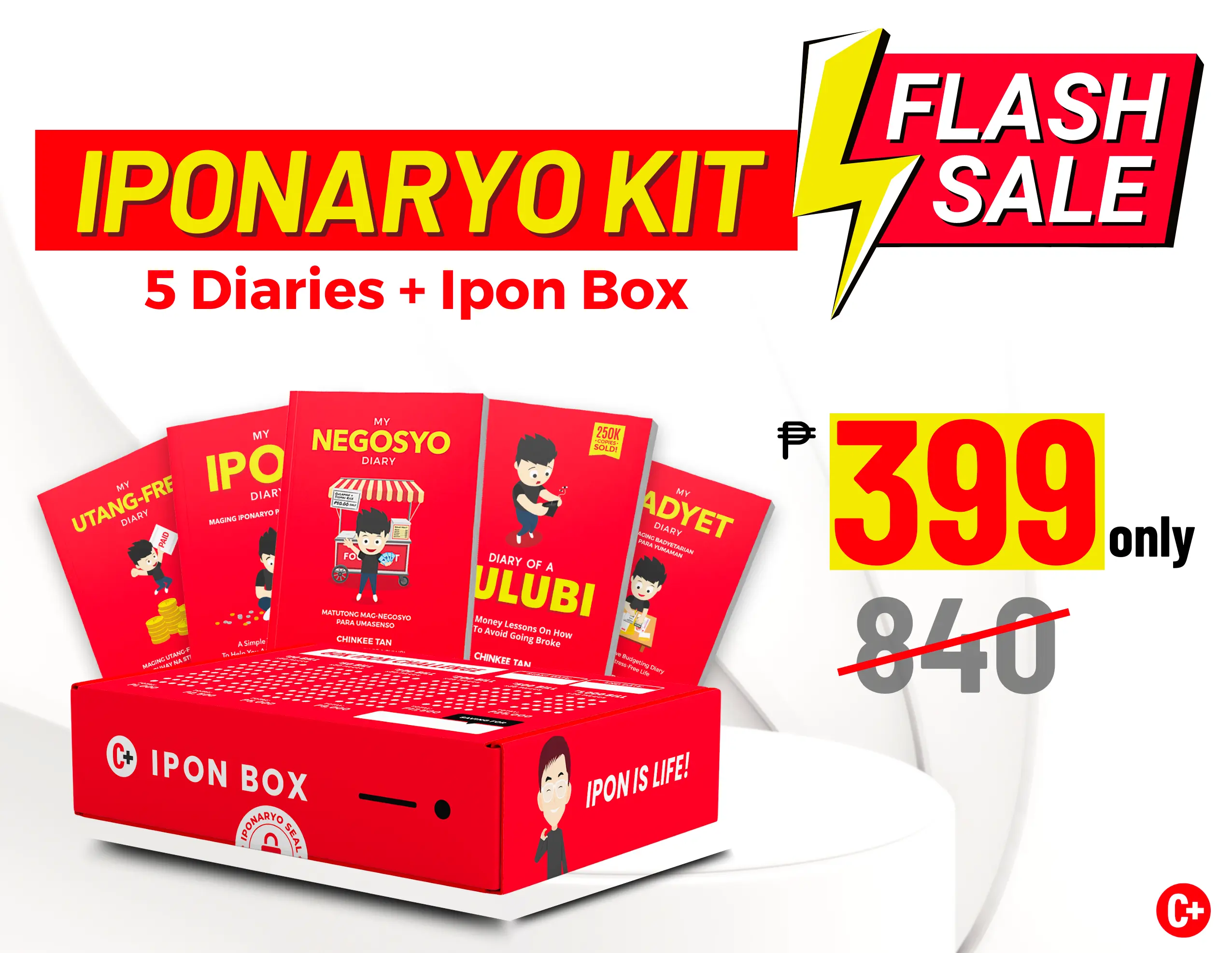FLASH SALE! IPONARYO KIT by Chinkee Tan (5 Diary Books with Ipon Box) Special Edition