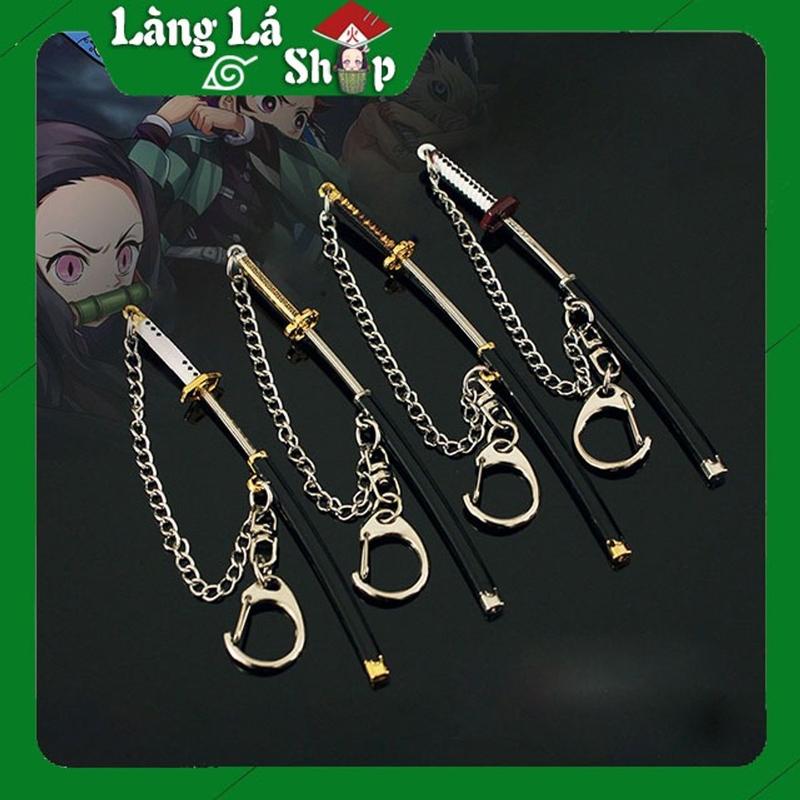  Móc khoá treo xe chìa khóa mô hình Kiếm Mini của các Trụ cột trong Anime Manga Kimetsu no Yaiba - Demon slayer  Mẫu 9cm  