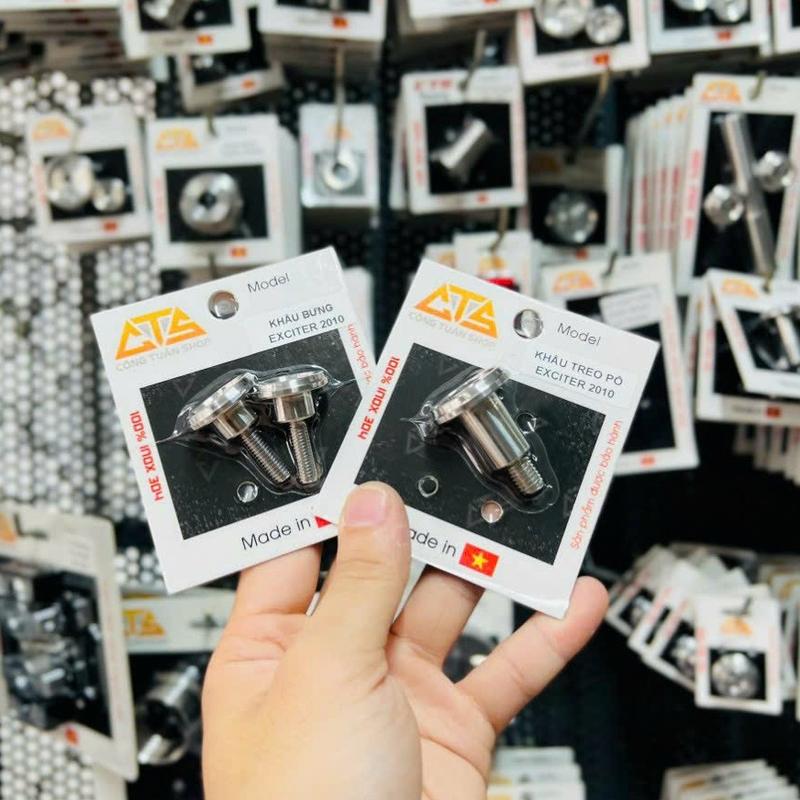 khâu inox 304 bửng khâu treo gấp pô gắn ex 2010 ,EX 135 5 SỐ , SIRUS Phụ Kiện Phụ Tùng xemay