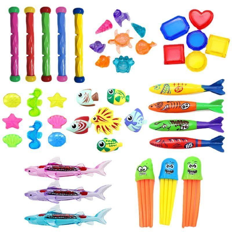 Swimming Pool Toys Underwater Torpedo Throwing Swimming Pool Shallow Water Bottom Breathing Practice Bathing Toys 6