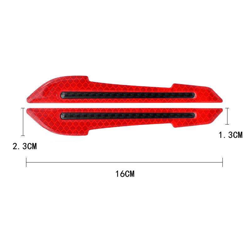 Product Introduction of 2pcs/set Car Rearview Mirror Reflective Sticker Safety Warning Reflective Sticker Car Rearview Mirror Decorative Strip 20