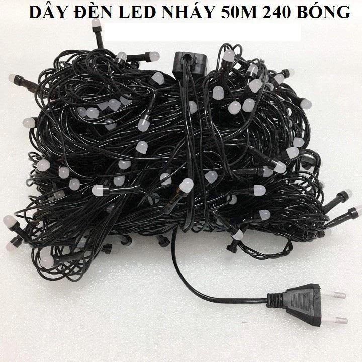 50M Đèn Nháy Dây Led Trang Trí Ngoài Trời Siêu Chống Nước Lựa chọn hoàn hảo để trang trí Tết và Noel đè n 2