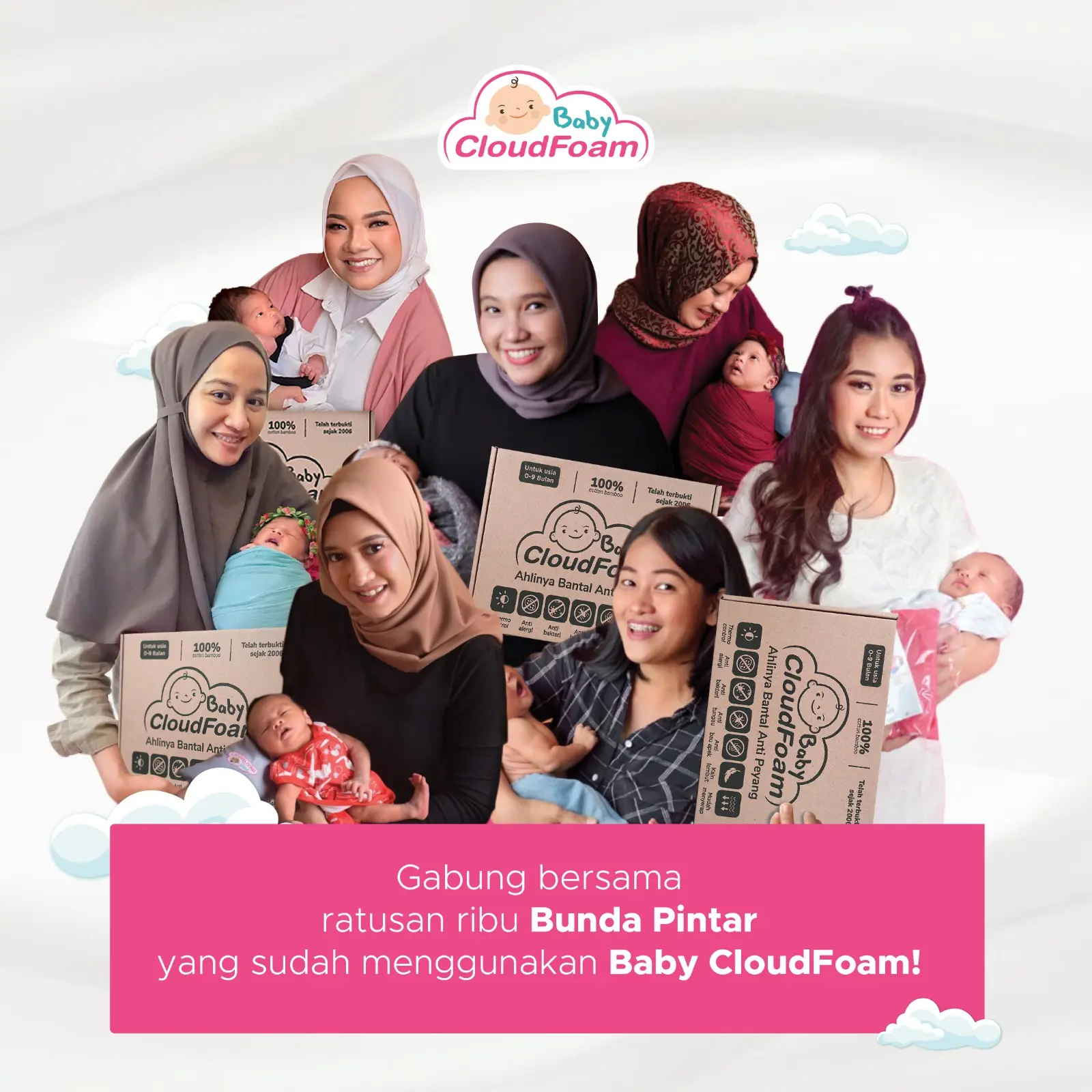 BABYCLOUDFOAM BANTAL ANTI PEYANG