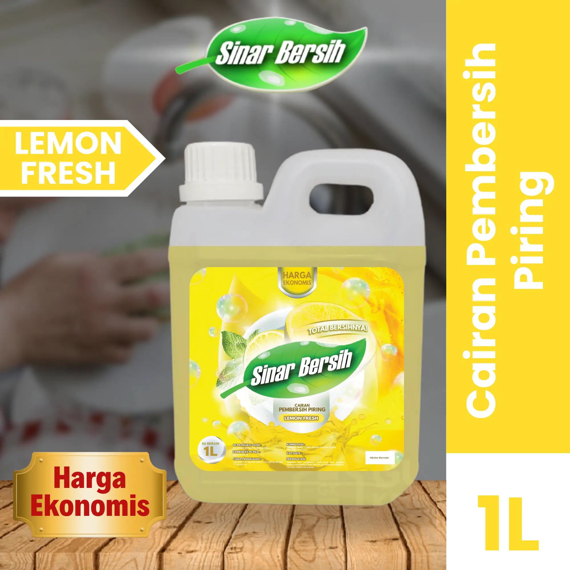 SINAR BERSIH Sabun Cuci Piring 1 Liter