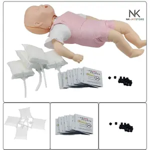 Manikin Bayi Professional Baby CPR Training Manikin Dummy Boneka Latihan Resusitasi Jantung Paru Bahan PVC Berkualitas Untuk Alat Pengajaran Medis Klinik Rumah Sakit Sekolah