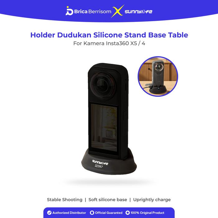 Gambar SUNNYLIFE Holder Dudukan Silicone Stand Base Table Center Console Base Desktop Stabilizer Supporting Holder Accessories For Kamera Insta360 X5 / 4 - X5-DZ997-N dari Brica Berrisom Kab. Tangerang Tokopedia