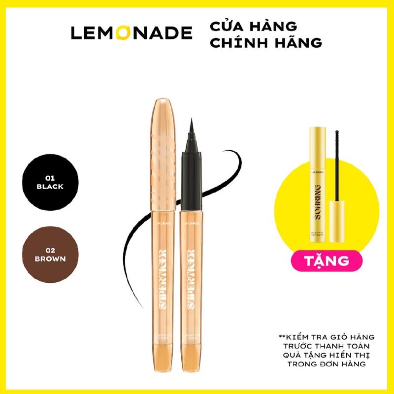 [MUA 1 TẶNG 1] MUA 01 Bút kẻ mắt siêu mảnh Lemonade SuperTiger Micro Eyeliner TẶNG 01 Tẩy trang mi Soaring Mascara Remover