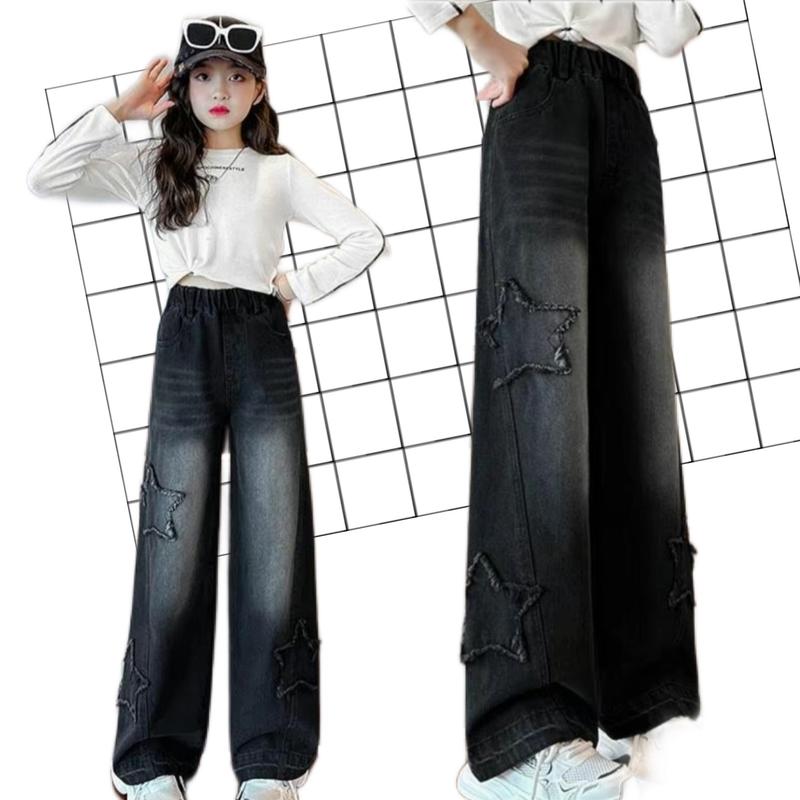   16kg-52kg  Quần jean bé gái màu đen   mã TUA5   