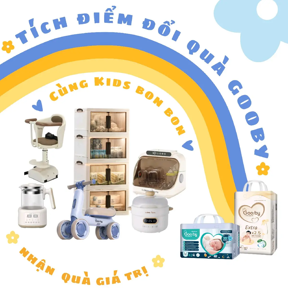 (TÍCH ĐIỂM BỈM GOOBY ) đổi quà giá trị