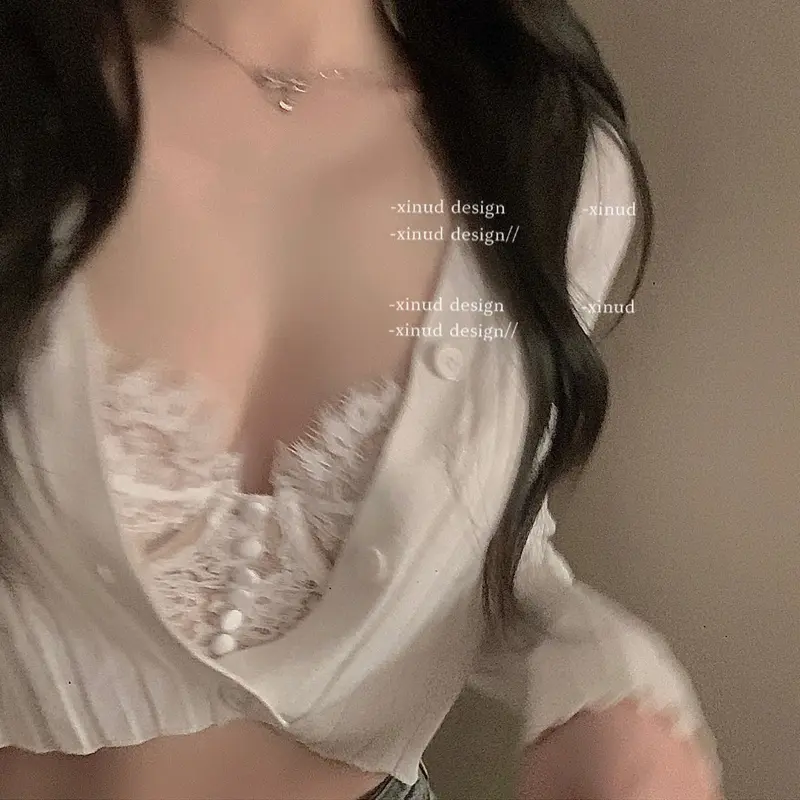 Bộ Áo Ngực Ren, Mỏng, Độc Đáo, Gợi Cảm Và Quyến Rũ, Cám Dỗ Dễ Thương Và Sexy, Chống Lõm, Đồ Lót Nhỏ Hàng Mới Về 3