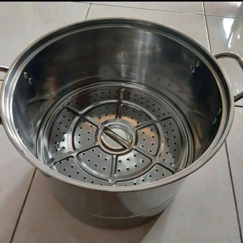 Panci Kukusan Steamer Stock Pot Set Tebal 555 - Dapur Karya Medan 1