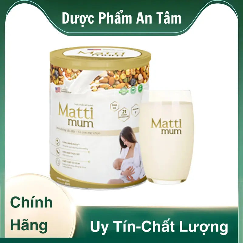 Sữa Hạt Lợi Sữa Matti Mum Bổ Sung 100% Đạm Thực Vật Cho Mẹ Sau Sinh - Hộp 650g 1