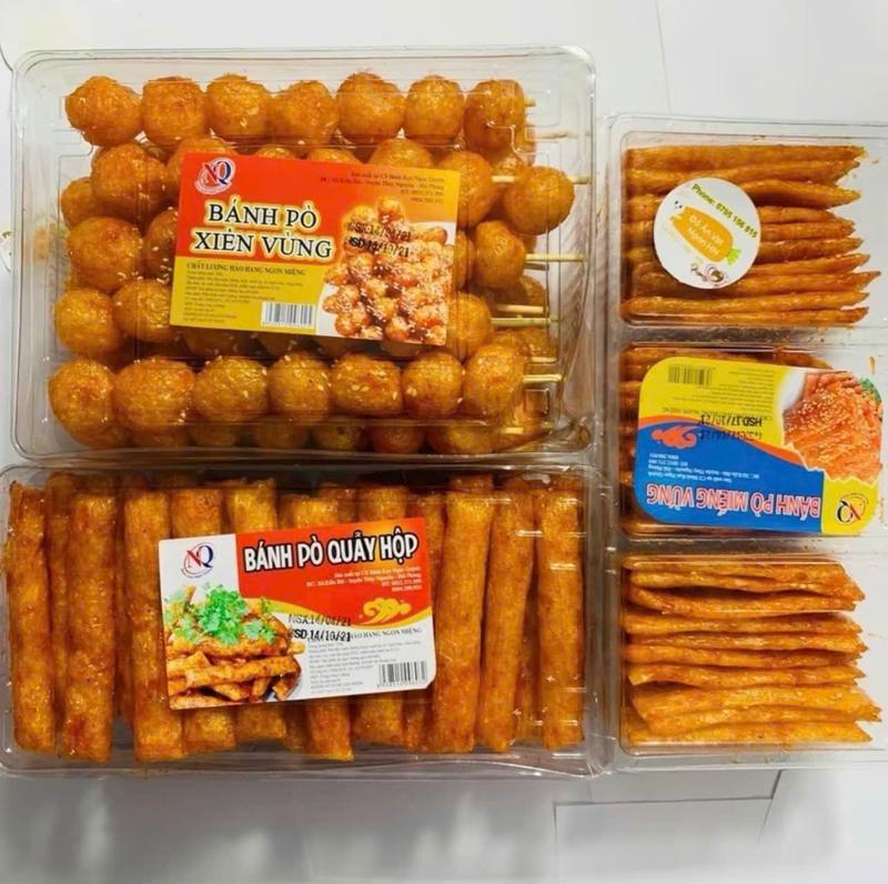  Combo Khuyến Mãi 3 Hộp Bánh Bò Quẩy Hộp   Bánh Bò Miếng Vừng Xiên Hồ Lô Quẩy Bò   Ăn Vặt Ưu Đãi 