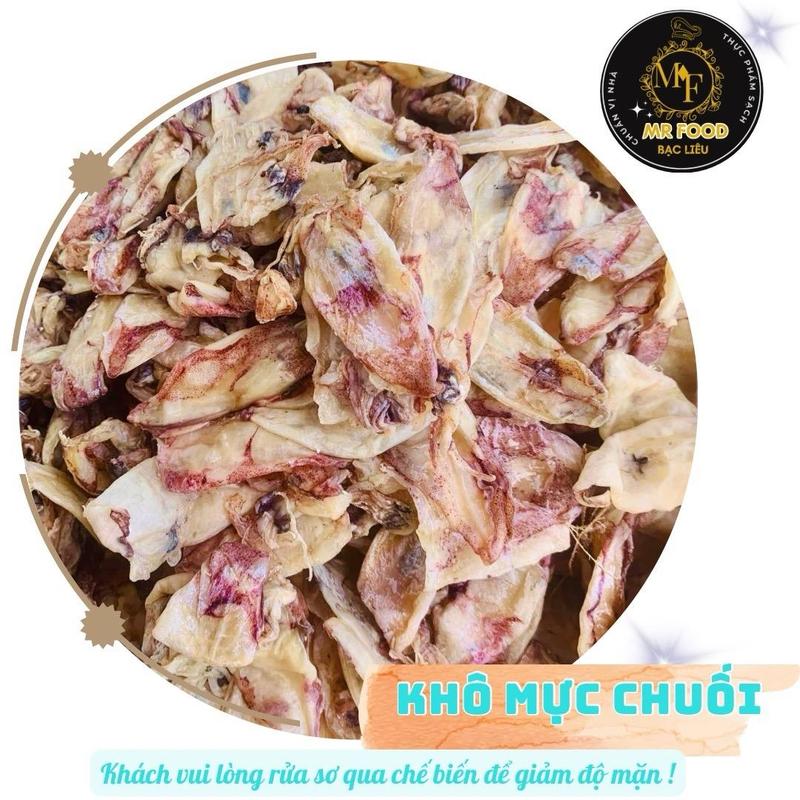 Khô Mực Chuối có vị mặn tự nhiên Mr Food Bạc Liêu   rửa lại để chế biến  