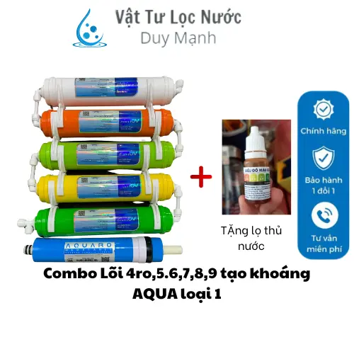 Bộ Lõi Lọc Nước 4,5,6,7,8,9 RO của AQUA Lắp Cho Các Loại máy lọc RO tiếp trực uống 1
