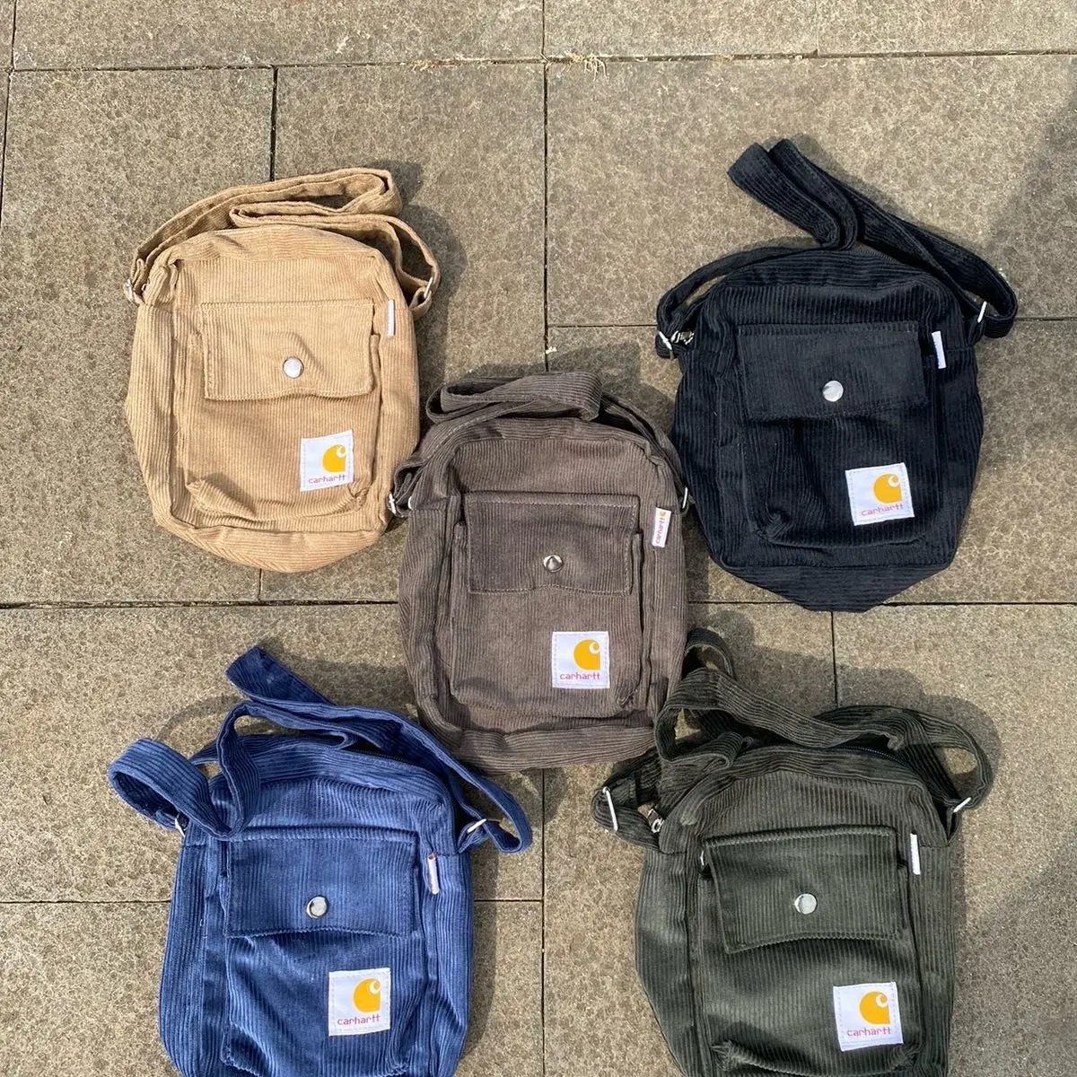 CHT- SLINGBAG REWORKED C4RH4RTT // TAS SLEMPANG CORDUROY TEBAL Selempang