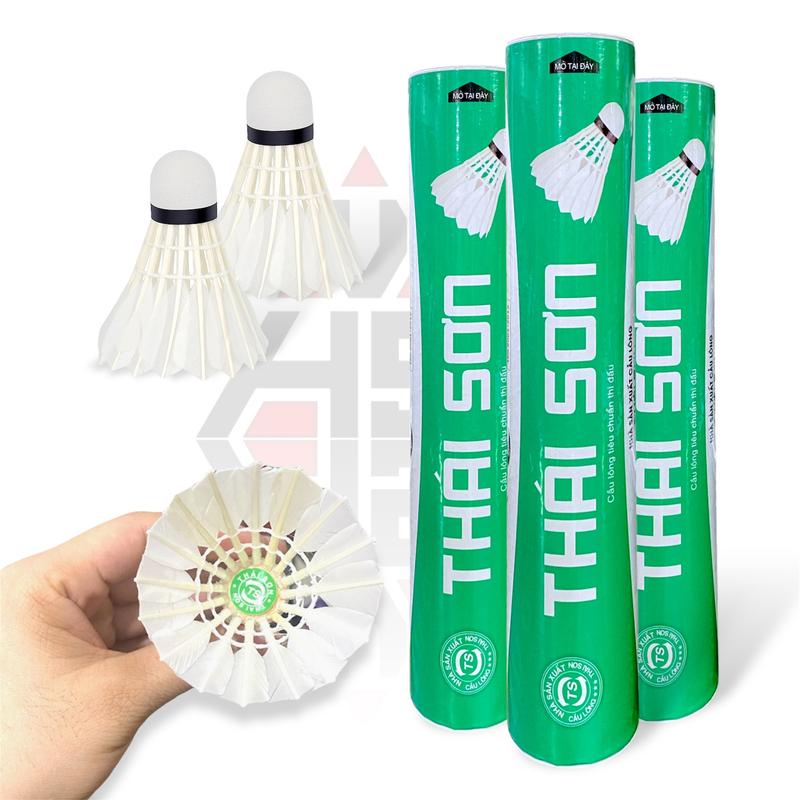 Cầu lông Thái Sơn ống 10 quả chuẩn thi đấu giá rẻ, cầu Thái Sơn Vợt Cầu Lông Sport 4