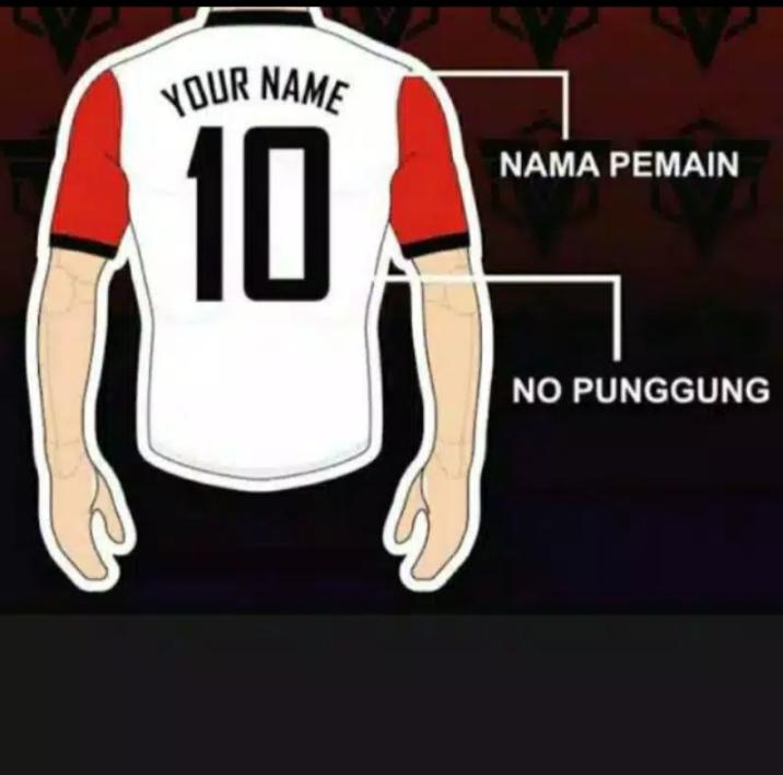 Product Introduction of TAMBAH NAMA DAN NOPUNG DENGAN SABLON POLYFLEX / SABLON STRIKA / SABLON STICKER / NAMESET CUSTOM NAMA SAJA Uniseks Baju Sport 4